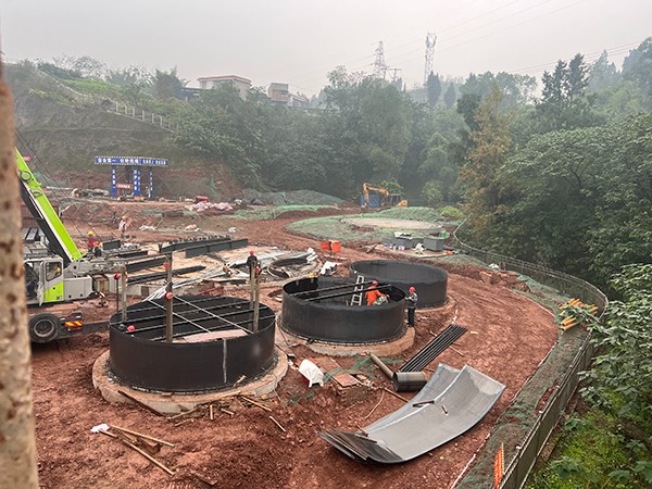 四川瀘州餐廚垃圾處理項目施工中